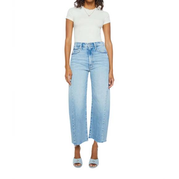 NEW MOTHER half pipe ankle fray jeans in iconfess - Picture 1 of 4